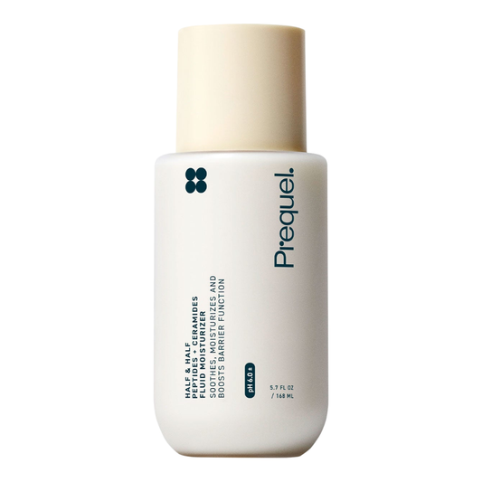 Prequel Half & Half Fluid Moisturizer Peptides + Ceramides, 5.7 oz / 168 ml