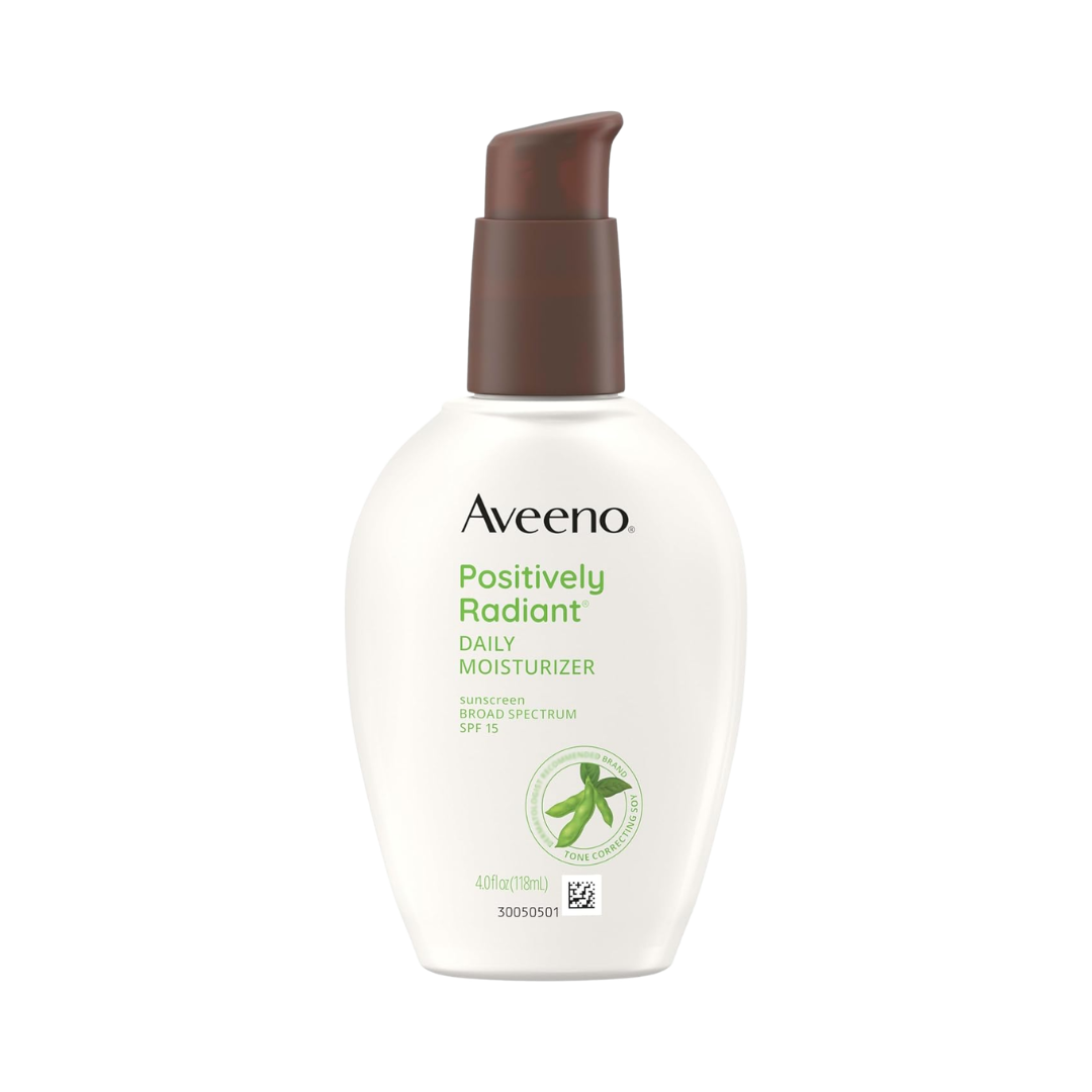 Aveeno Positively Radiant Daily Moisturizer SPF 15, 4 oz / 118 ml