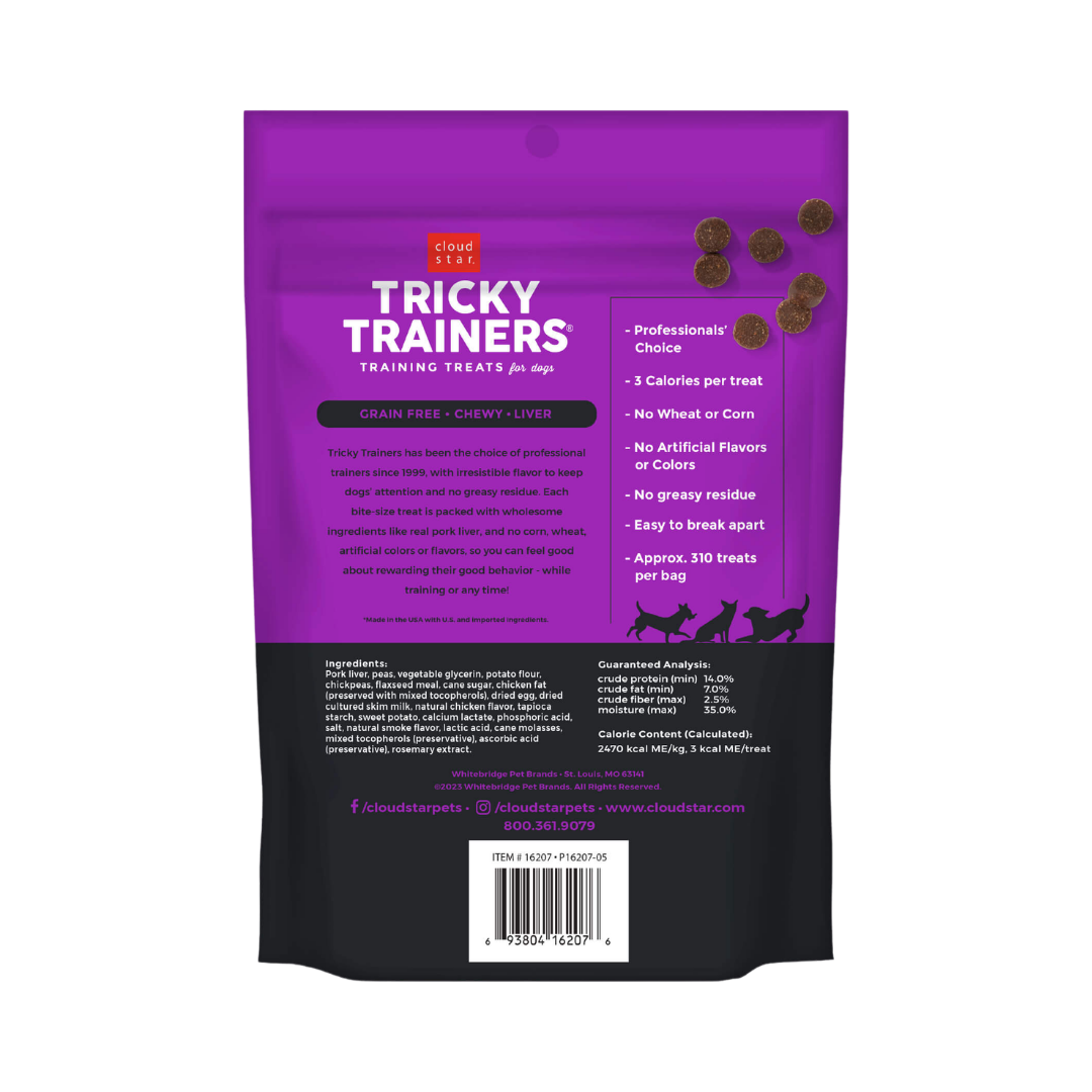 Cloud Star Tricky Trainers Soft & Chewy with Liver 310 Treats for Dogs, 12 oz