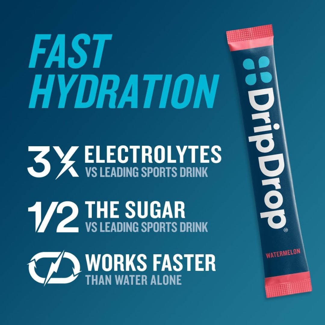 DripDrop ORS Dehydration Relief Fast Bold Classics Variety Pack Electrolyte Powder, 16 Count (NO BOX)
