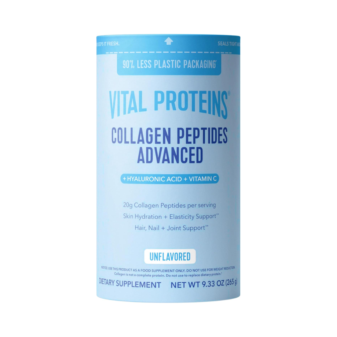 Vital Proteins Collagen Peptides Advanced Unflavored, 9.33 oz / 265 g (NO SCOOP)