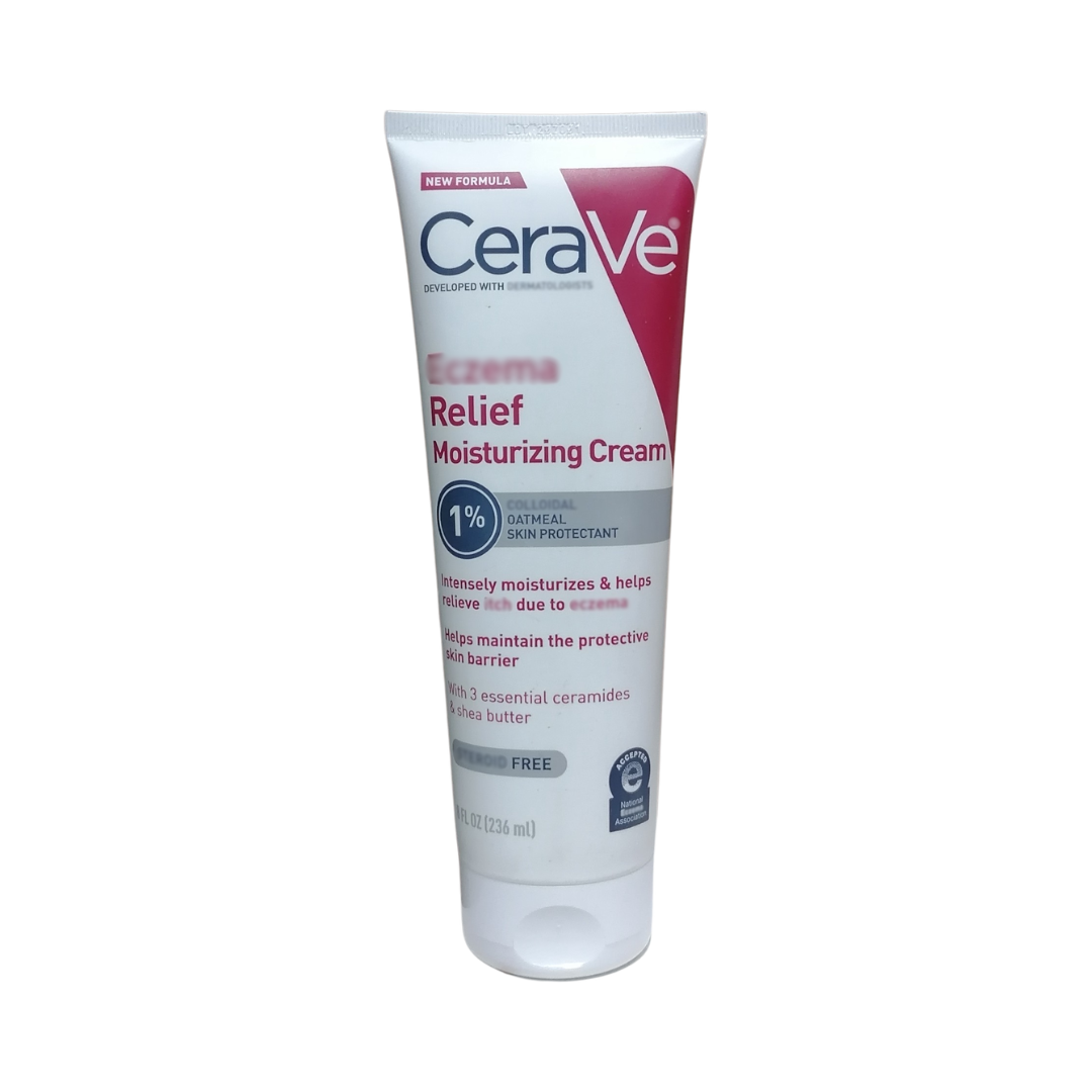 CeraVe Skin Relief Moisturizing Cream with 3 Essential Ceramides & Shea Butter, 8 oz / 236 ml