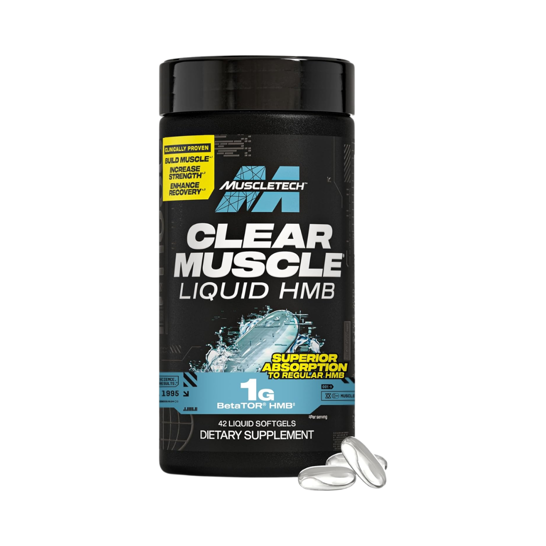 MuscleTech Clear Muscle Liquid BetaTOR HMB 1 g, 42 Softgels
