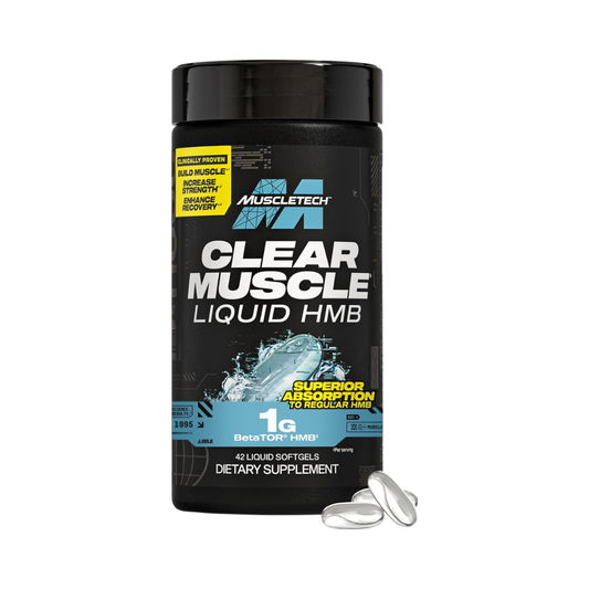 MuscleTech Clear Muscle Liquid BetaTOR HMB 1 g, 42 Softgels