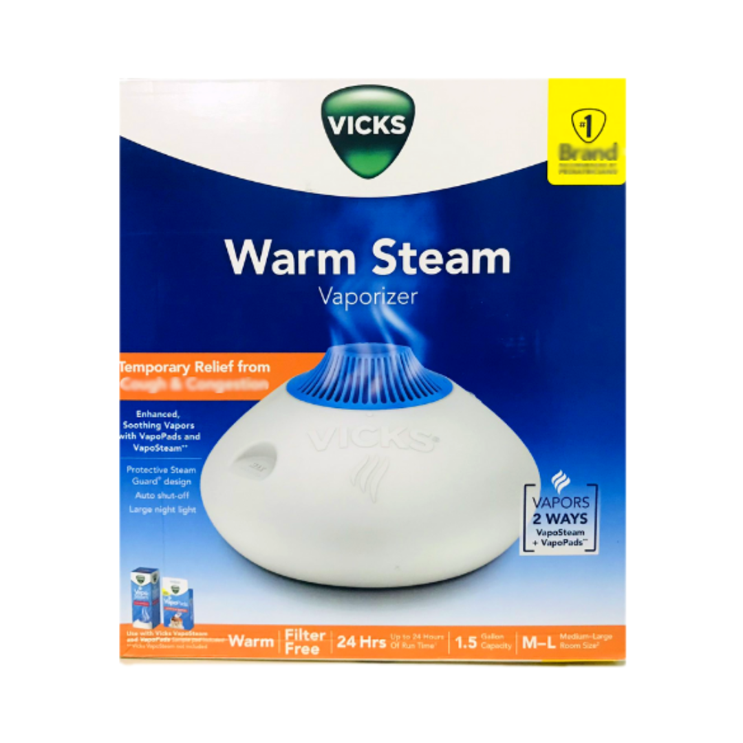 Vicks Warm Steam Vaporizer for Medium-Large Room V150SGNLUPCV2 / V150SGNLUPCV1, 1.5 Gallon
