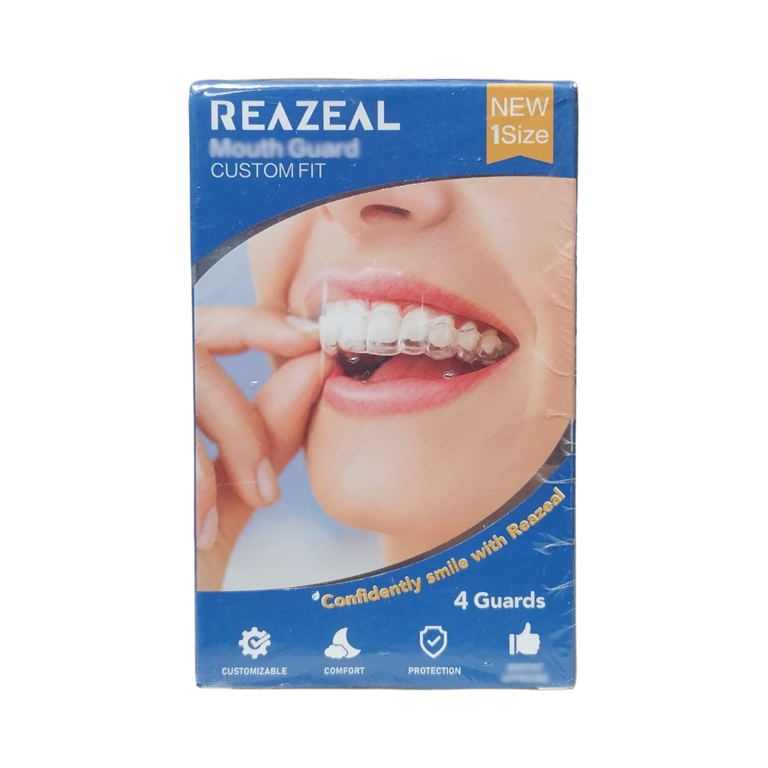 Reazel Mouth Guard Custom Fit for Grinding Teeth, 4 Count