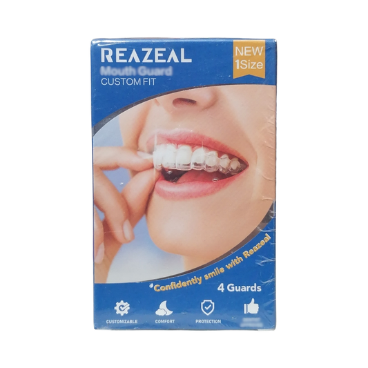 Reazel Mouth Guard Custom Fit for Grinding Teeth, 4 Count