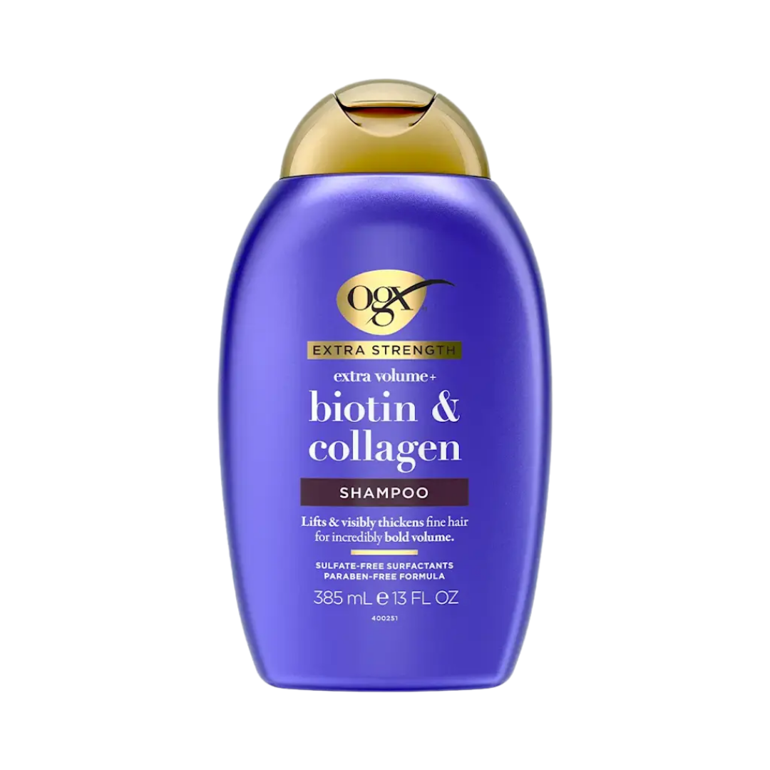 OGX Extra Strength Extra Volume + Biotin & Collagen Shampoo, 385 ml / 13 oz