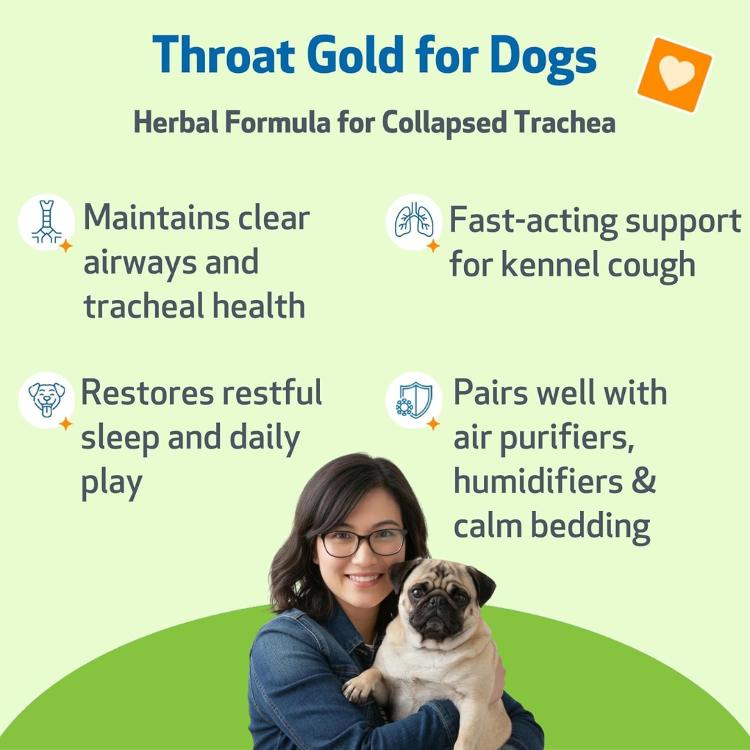 Pet Wellbeing Throat Gold for Dogs, 2 oz / 59 ml