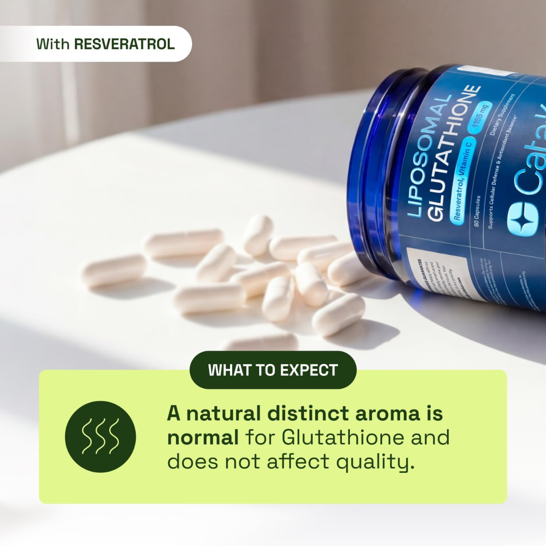 Cata-Kor Liposomal Glutathione Supplement 1,155 mg, 60 Capsules