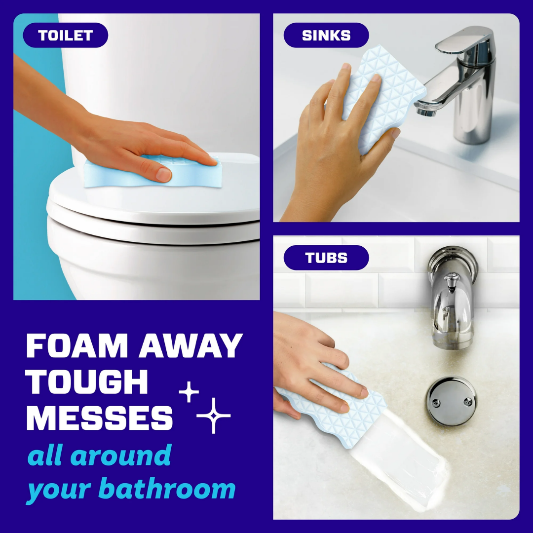 Mr. Clean Magic Eraser Sponge 2in1 Bath Built-In Cleaner Lavender Scent