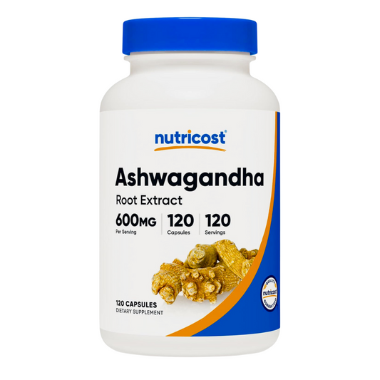 Nutricost Ashwagandha Root Extract 600mg Supplement 120 Capsules