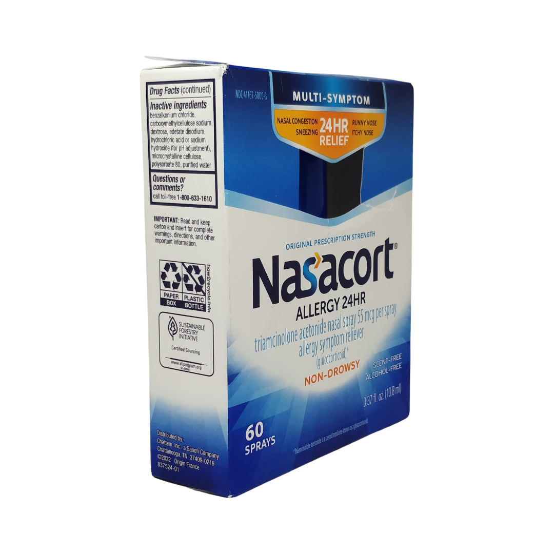 Nasacort Multi-Symptom 24 Hr Nasal Relief 60 Sprays, 0.37 oz / 10.8 ml