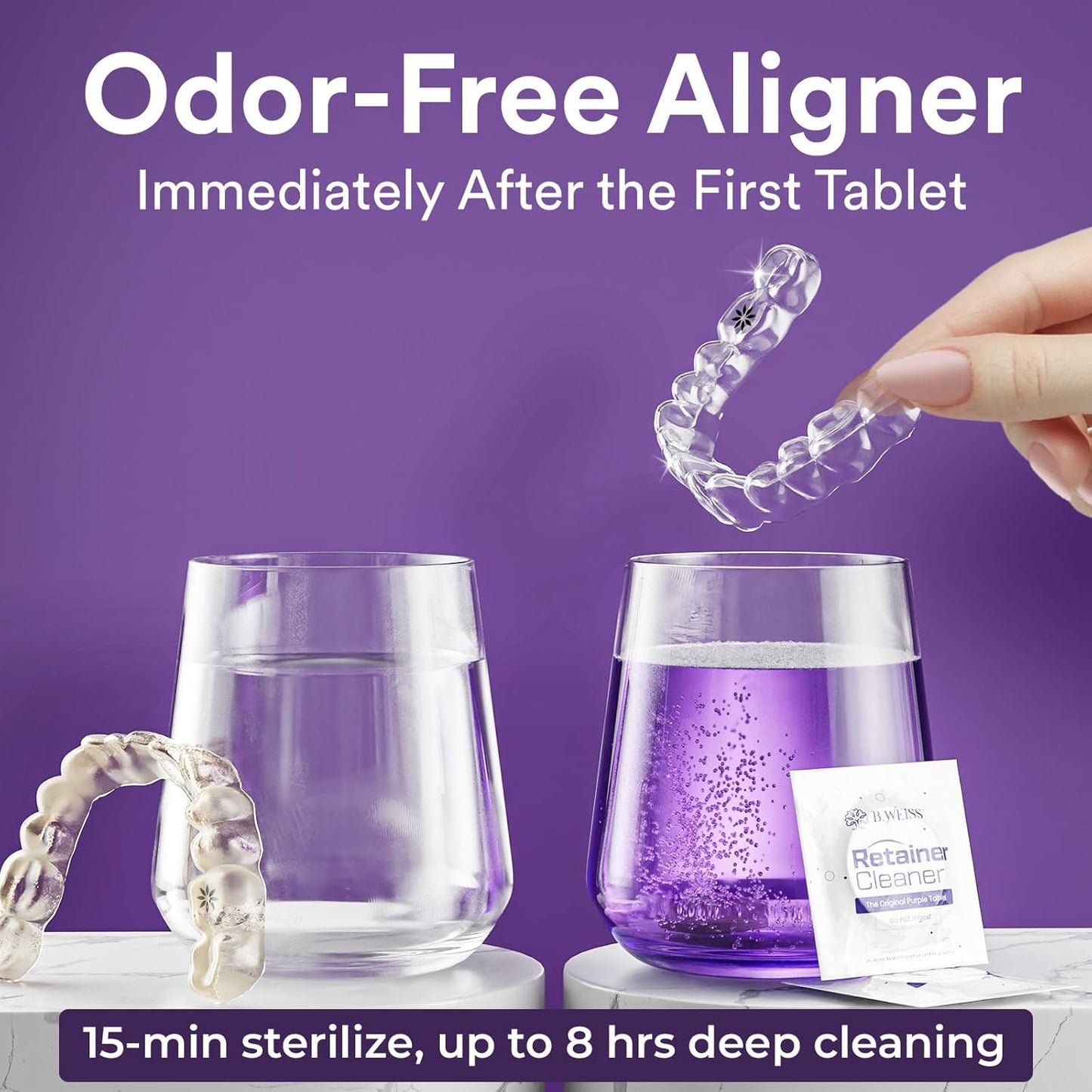 B. Weiss Retainer Cleaner Extra Strength Cleaning Tablets 30 Count