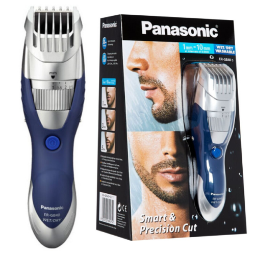 Panasonic ER-GB40-S Wet & Dry Washable Electric Beard Trimmer Smart ...