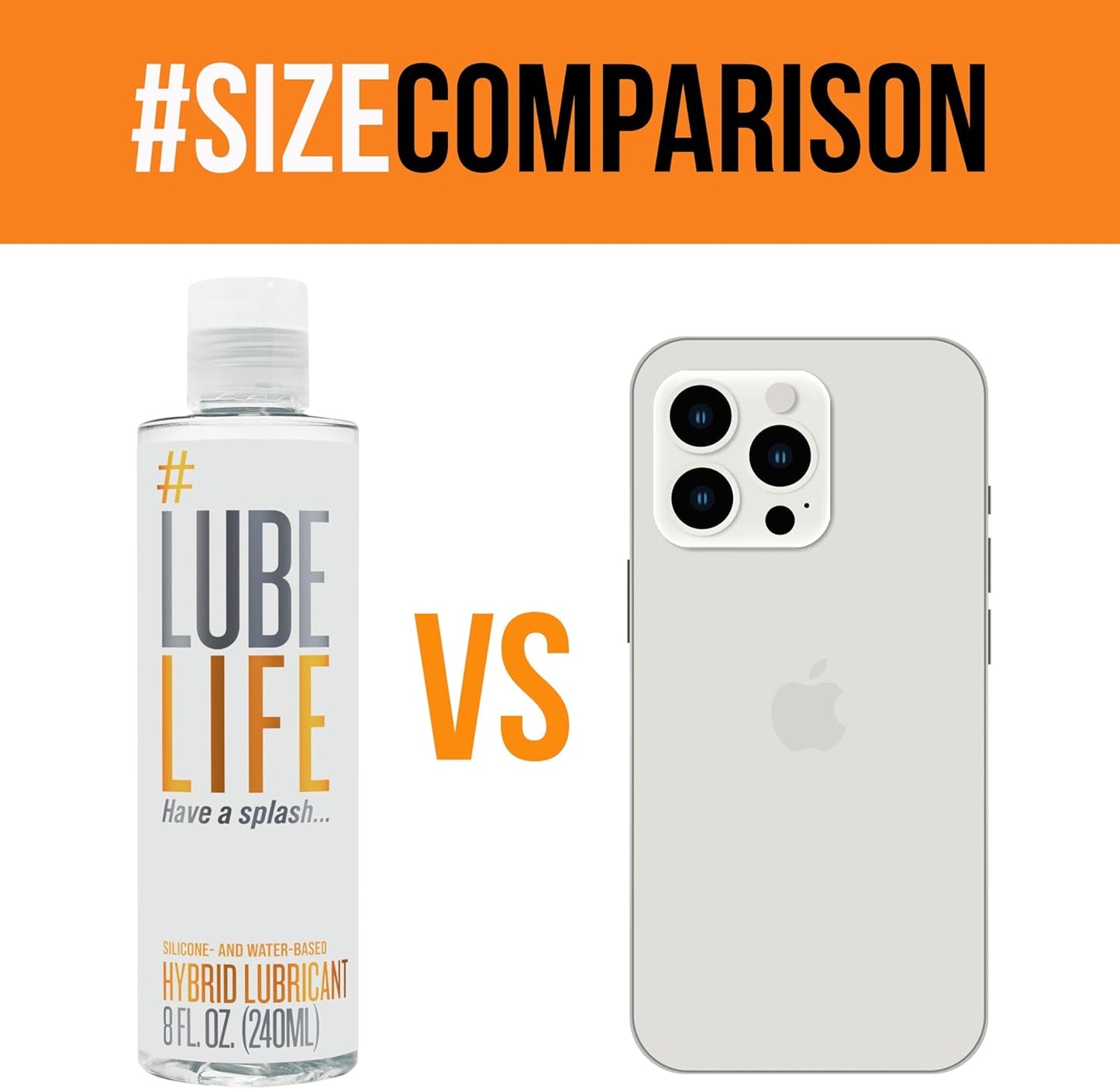 LubeLife Silicone And Water Based Hybrid Lubricant 8 fl oz / 240mL