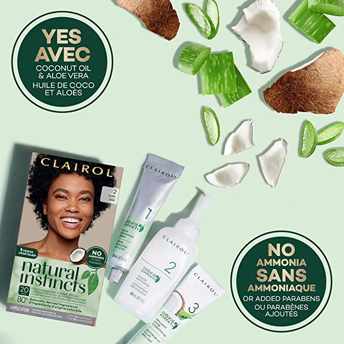 Clairol Natural Instincts No Ammonia Hair Dye  1 Application (Semi Permanent)