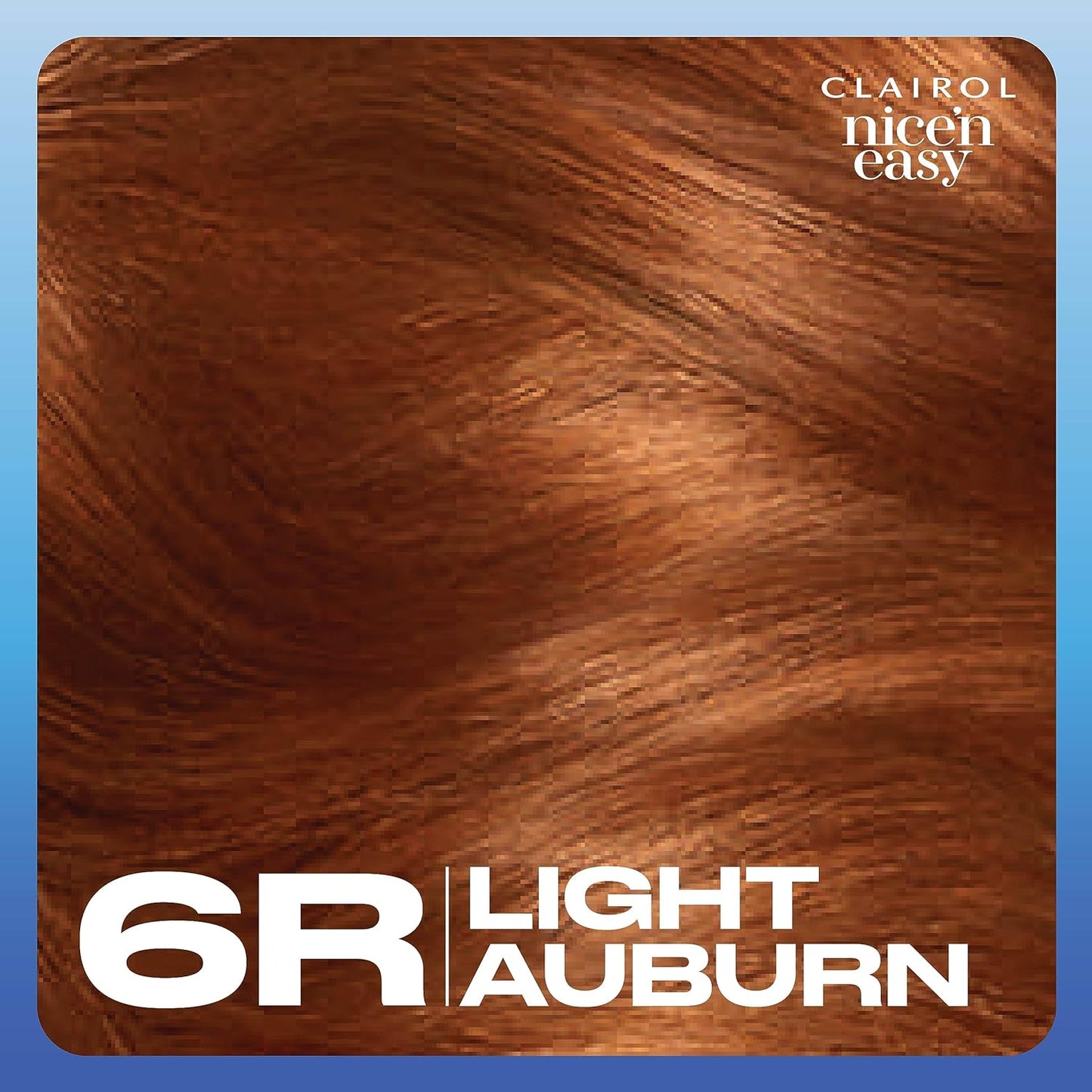 Clairol Nice'n Easy Blend of 3 Tones & Highlight Permanent Hair Dye (6R Light Auburn) 1 Application