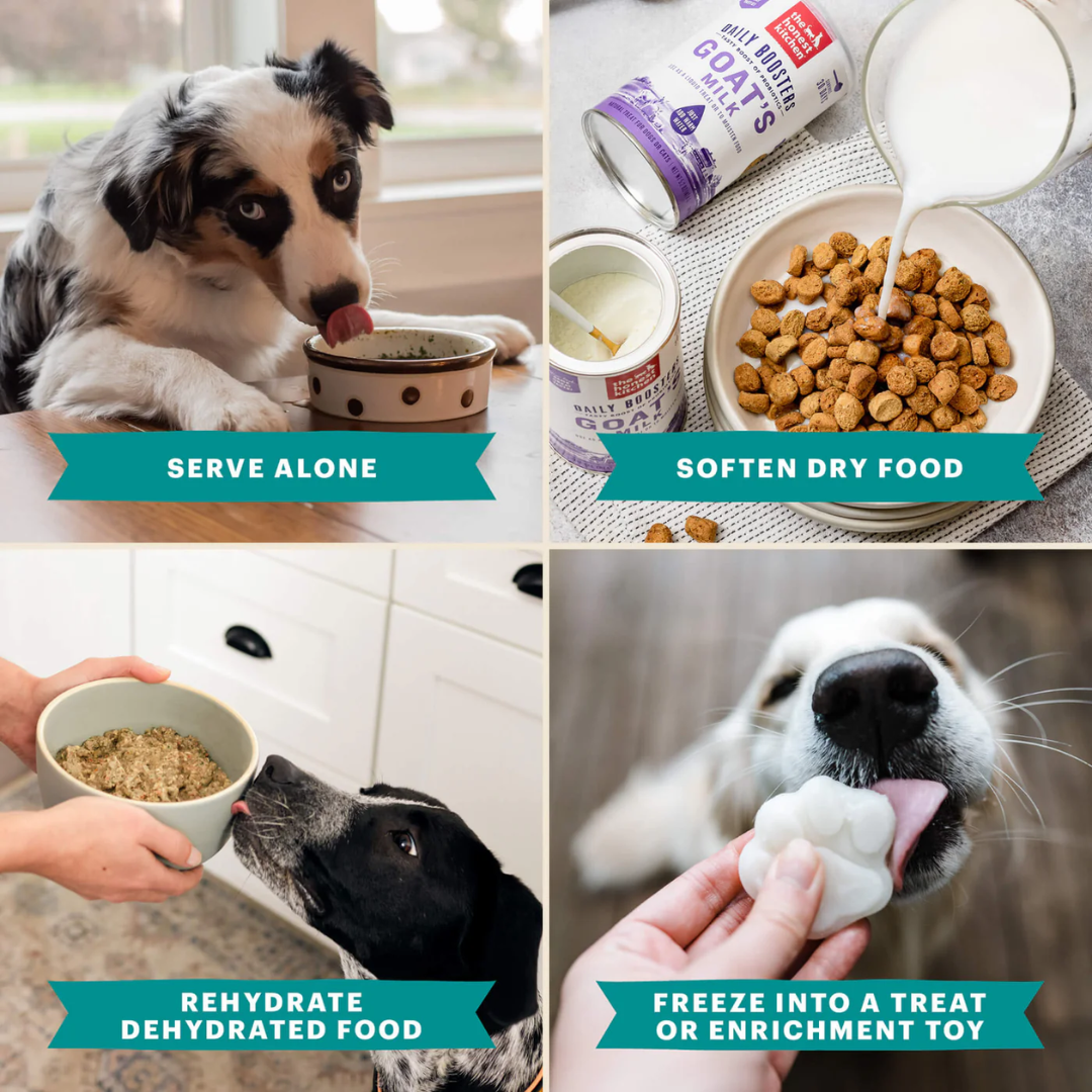 The Honest Kitchen Daily Boosters Instant Goat's Milk Powder for Dogs and Cats, 5.2 oz / 147.4 g