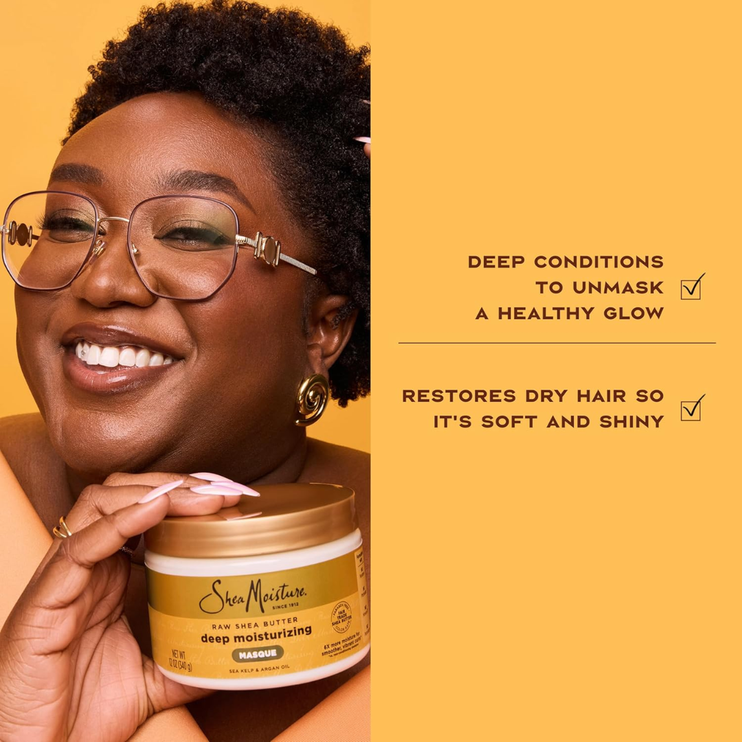 Shea Moisture Raw Shea Butter Deep Moisturizing Hair Masque, 11.5 oz / 326 g