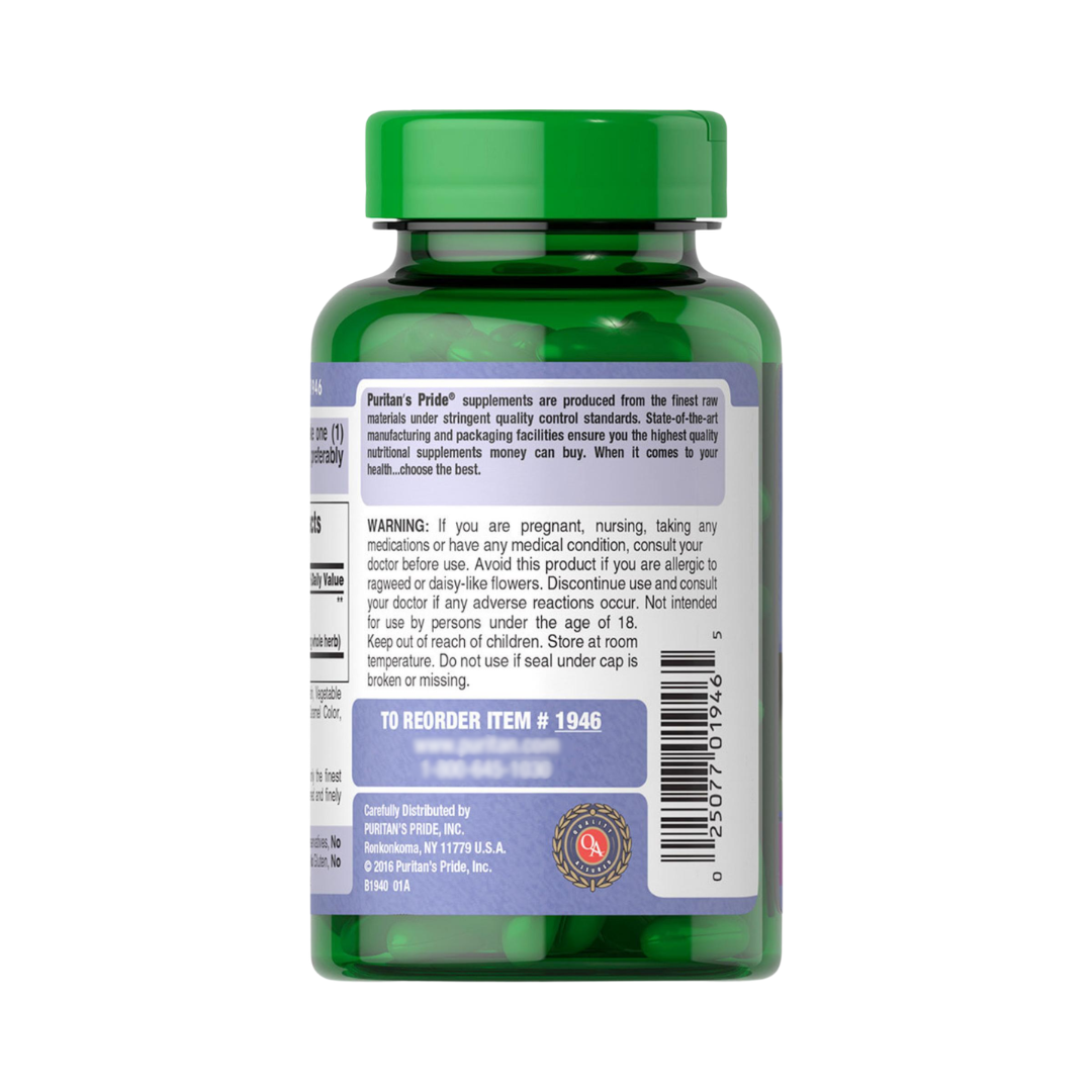 Puritan's Pride Milk Thistle Extract 1000 mg, 180 Softgels
