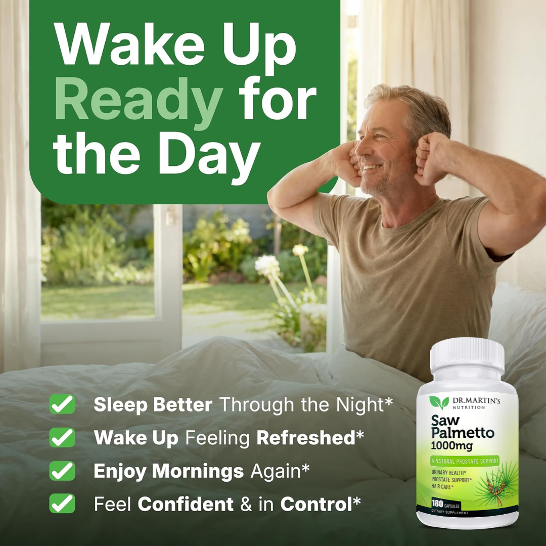 Dr. Martin's Saw Palmetto 1000 mg, 180 Capsules