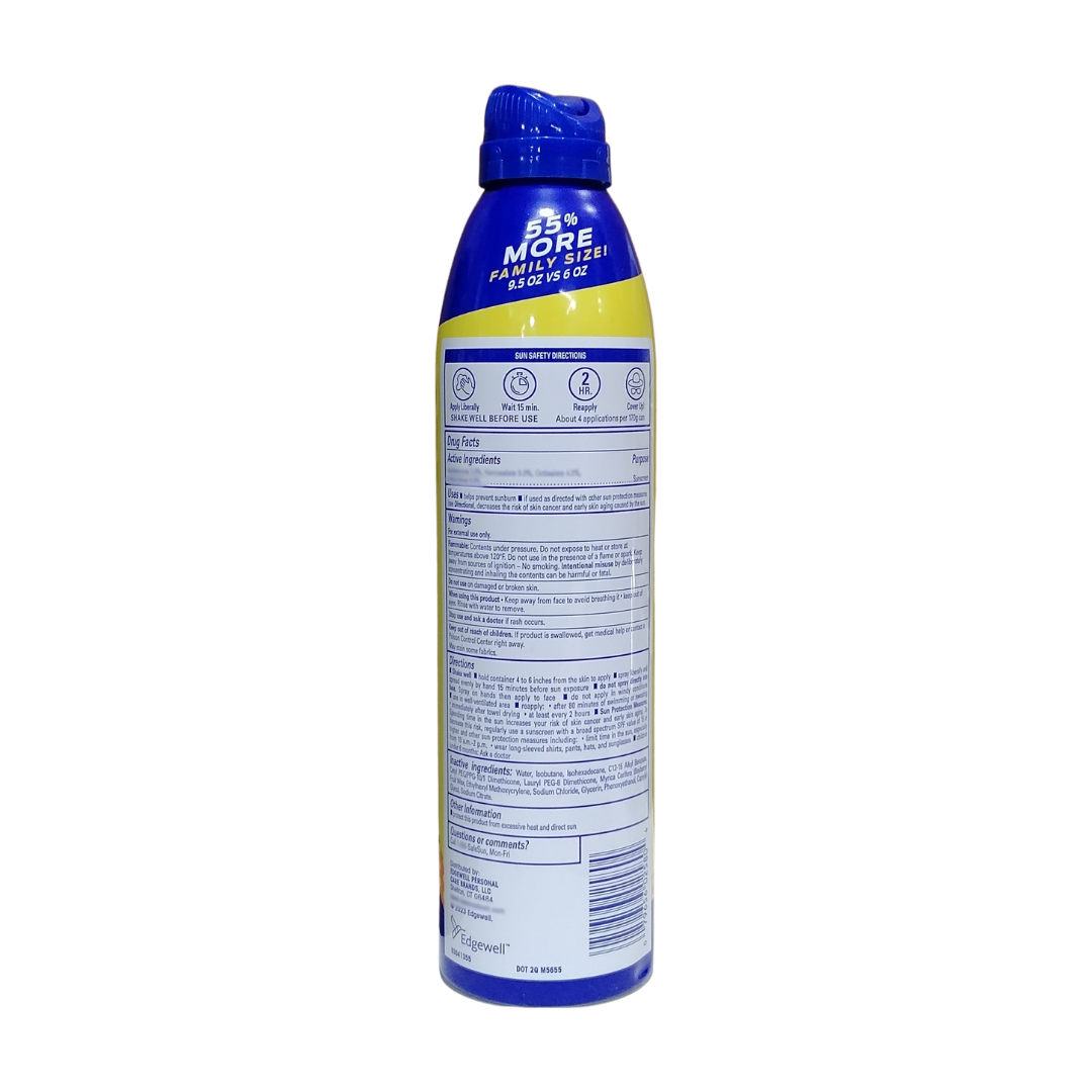 Banana Boat Kids Sport Sunscreen Lotion Spray SPF 50+ Tear Free Water Resistant, 9.5 oz / 269 g