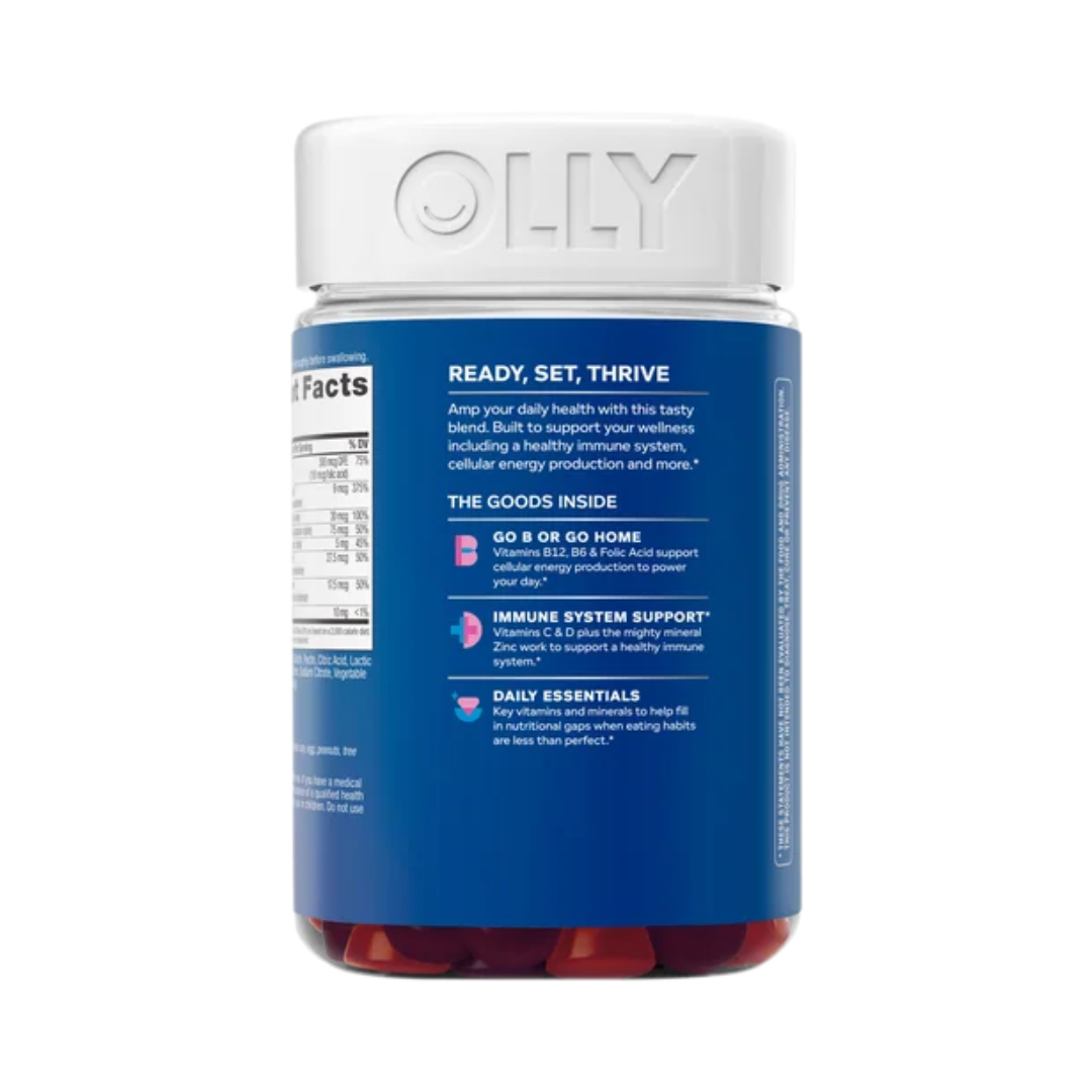OLLY Men's Multivitamin Berry Bold Flavor, 200 Gummies