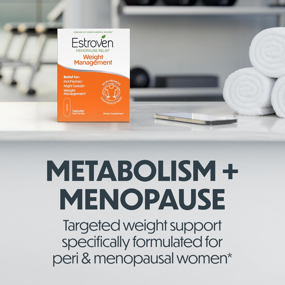 Estroven Menopause Relief & Weight Management, 30 Capsules