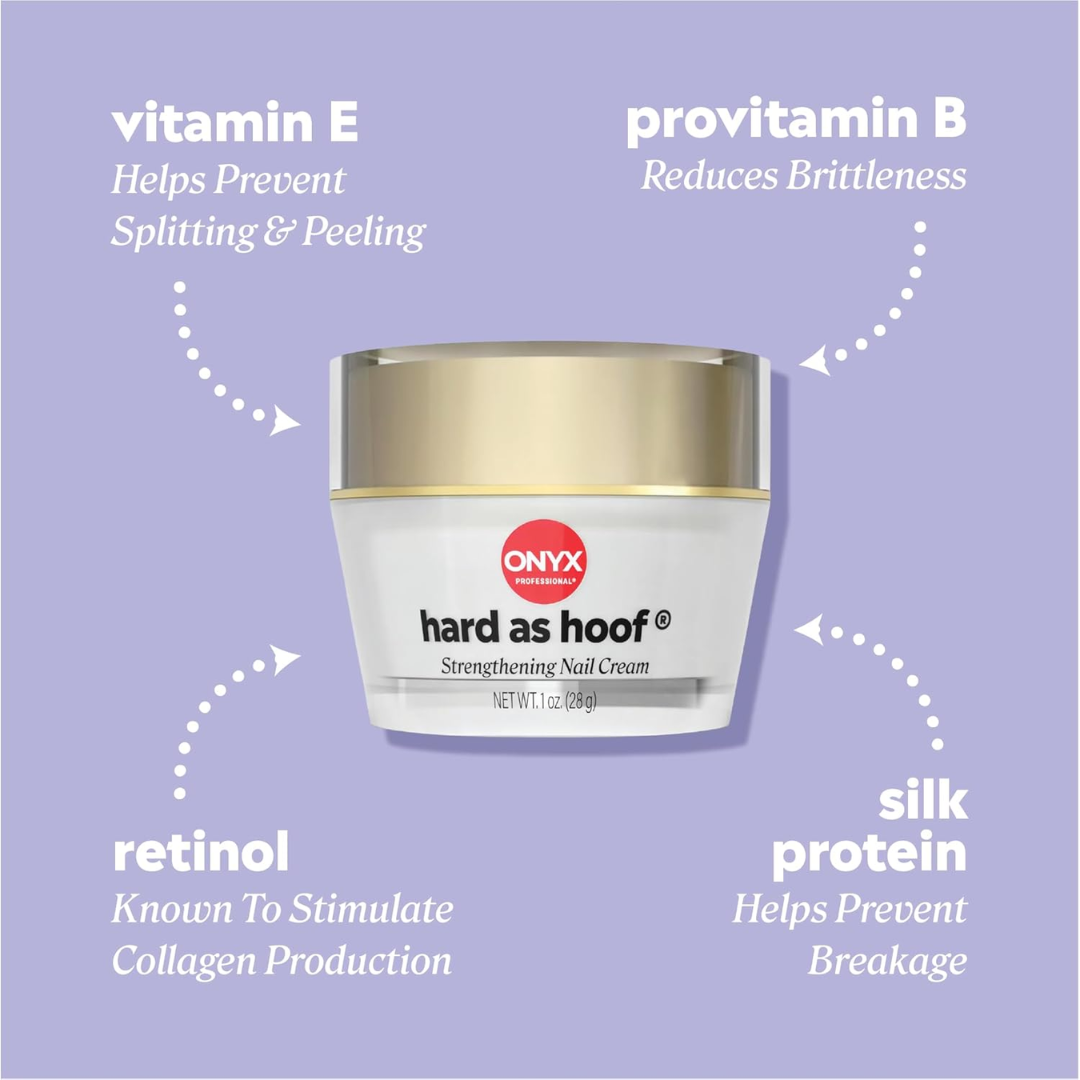 Onyx Hard As Hoof Strengthening Nail & Cuticle Cream Island Coconut Scent, 1 oz / 28 g