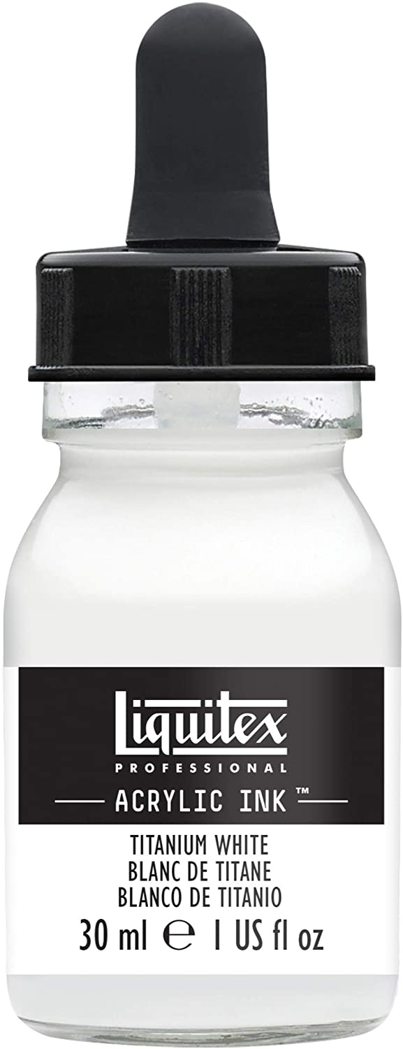 Liquitex Acrylic Ink Titanium White, 1 fl.oz / 30ml