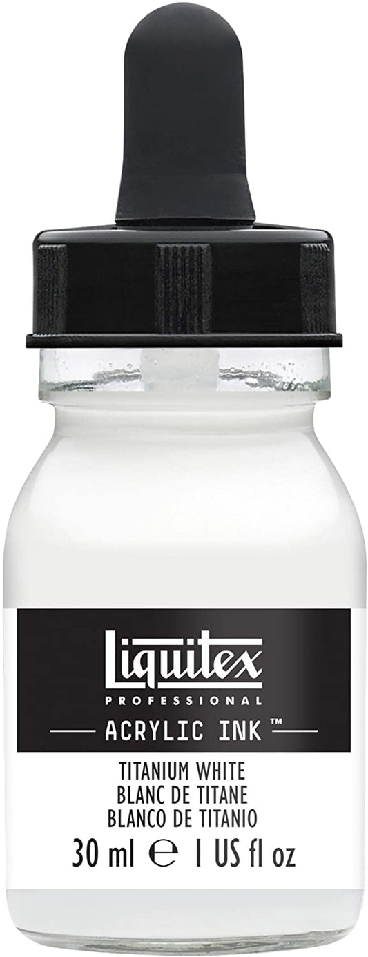 Liquitex Acrylic Ink Titanium White, 1 fl.oz / 30ml