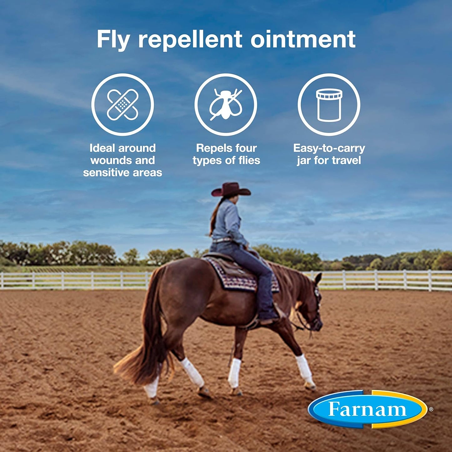 Farnam SWAT Clear Fly Repellent Ointment for Horses, 7 oz