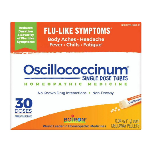 Boiron Oscillococcinum 30 Doses Homeopathic Medicine for Flu-Like Symptoms