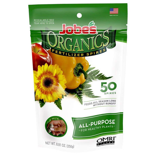 Jobes Organics All Purpose Fertilizer Spikes (50 Spikes)