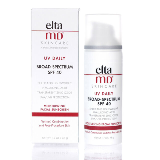 EltaMD UV Daily Broad-spectrum SPF 40 Moisturizer Moisturizing Facial Sunscreen with Hyaluronic Acid 1.7 oz. / 48g