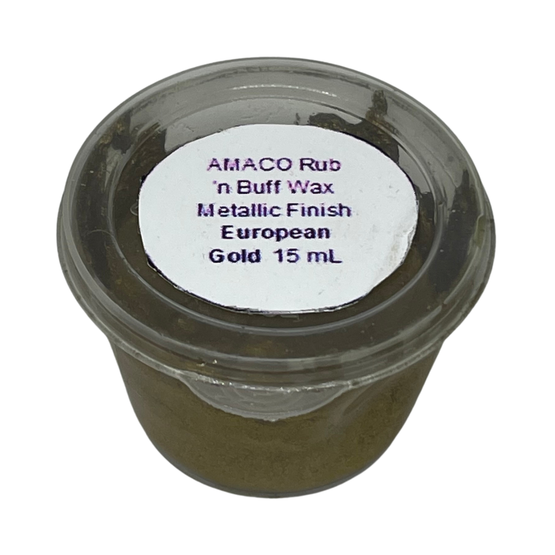 Trial Size Amaco Rub 'n Buff Wax Metallic Finish, 15 ml
