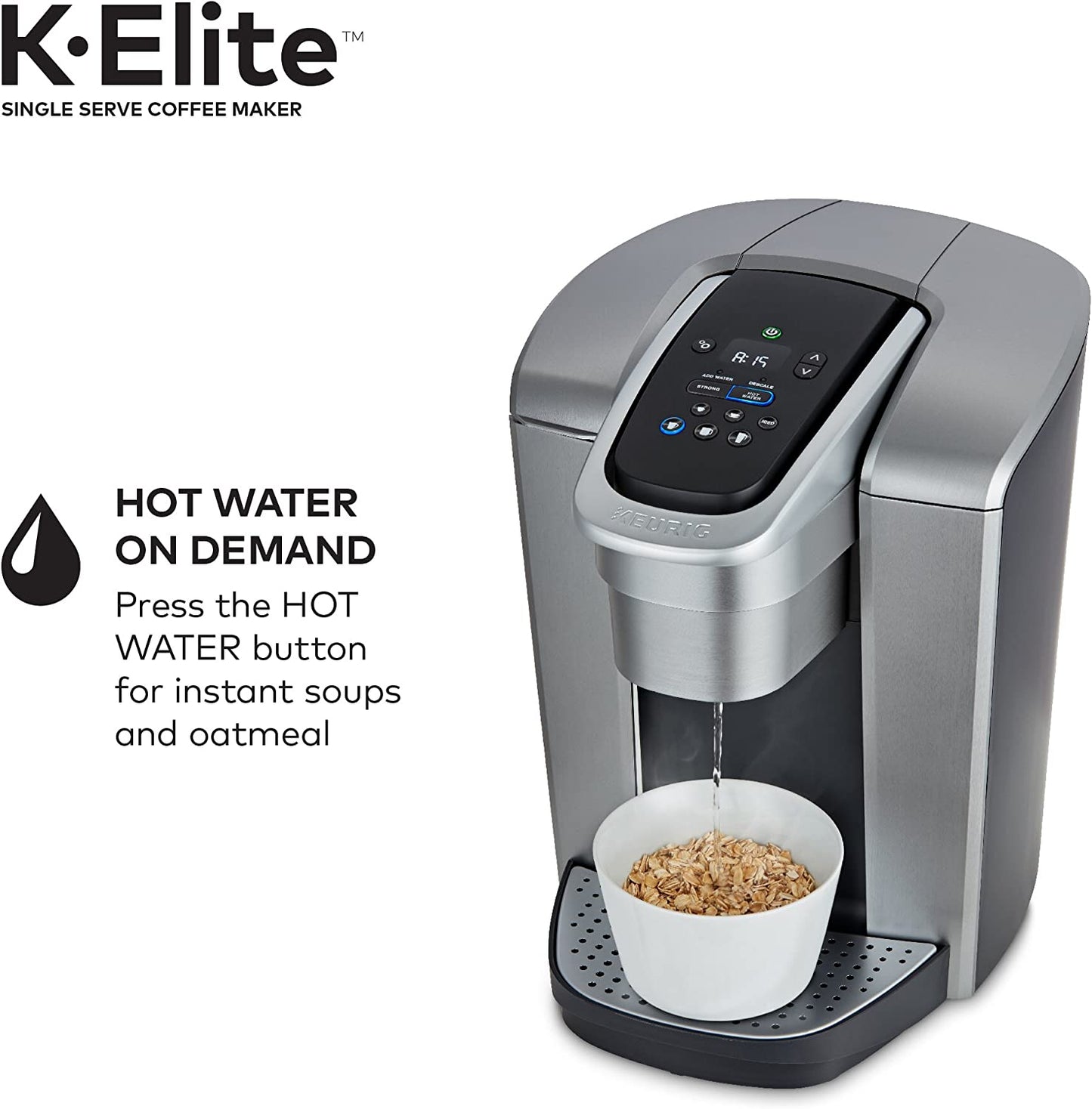 Keurig K-Elite Coffee Maker Single Serve K-Cup Pod Coffee Brewer With Iced Coffee Capability