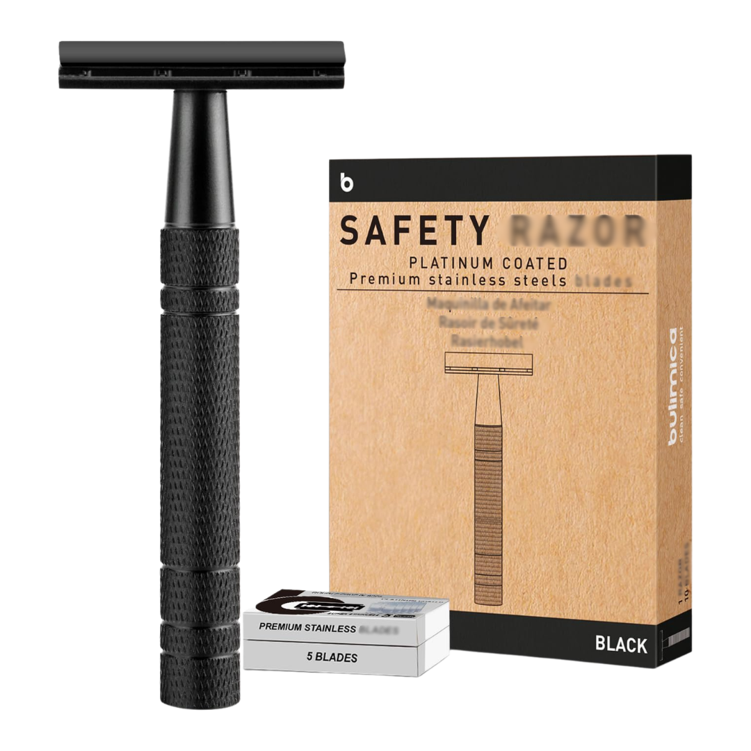 Bulimica Safety Razor with 10 Platinum-Coated Stainless Steel Blades