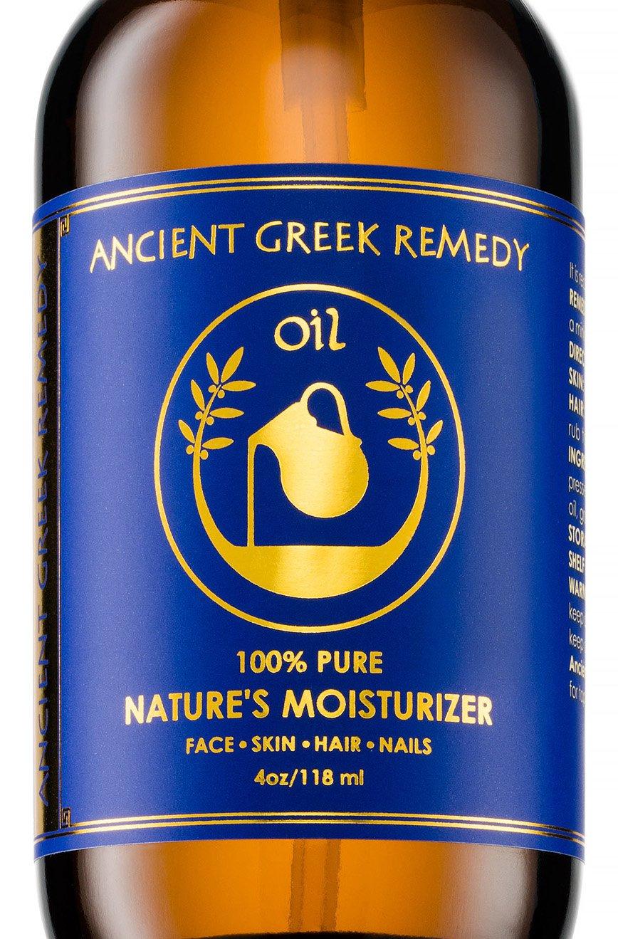 Ancient Greek Remedy Organic Blend of Olive, Lavender, Almond and Grapeseed Oil 4 oz