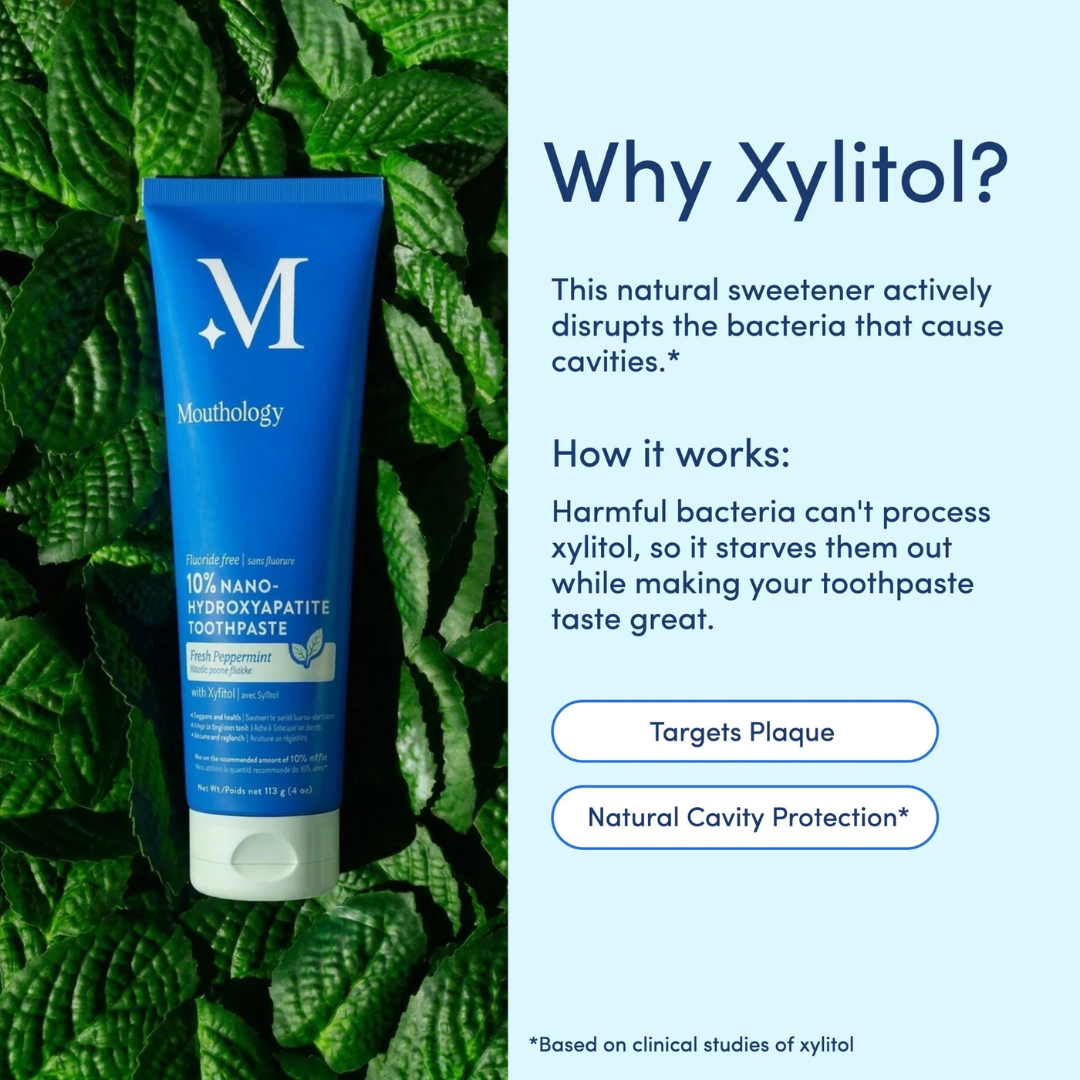 Mouthology 3-in-1 Nano-Hydroxyapatite Toothpaste Fresh Peppermint, 113 g / 4 oz