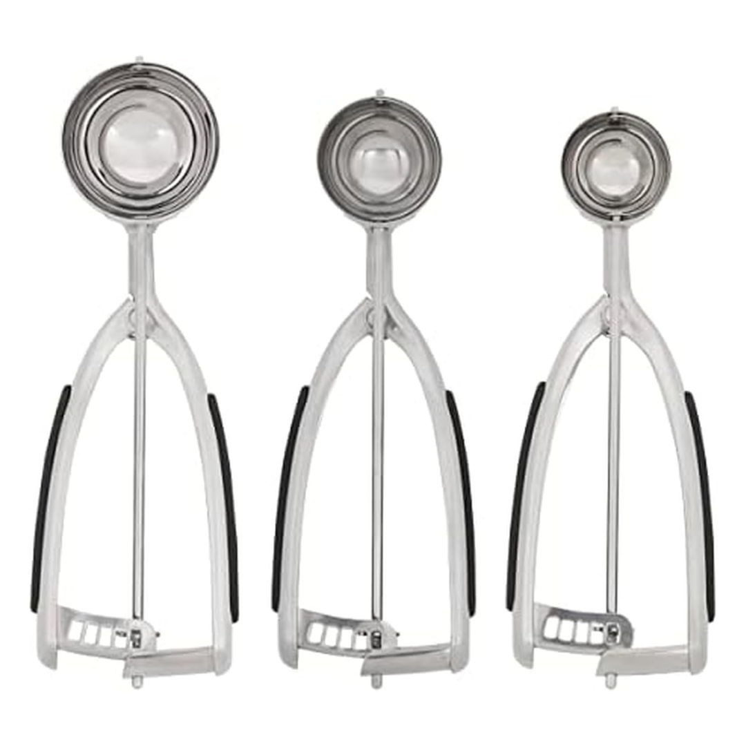 KitchenAid Cookie Dough Scoops Set of 3, Black