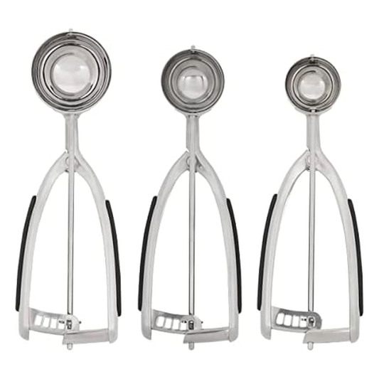 KitchenAid Cookie Dough Scoops Set of 3, Black