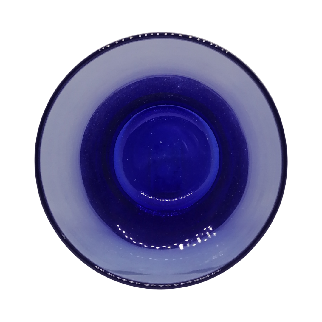 Libbey Cobalt Flare Blue Lowball Tumbler Drinking Glass