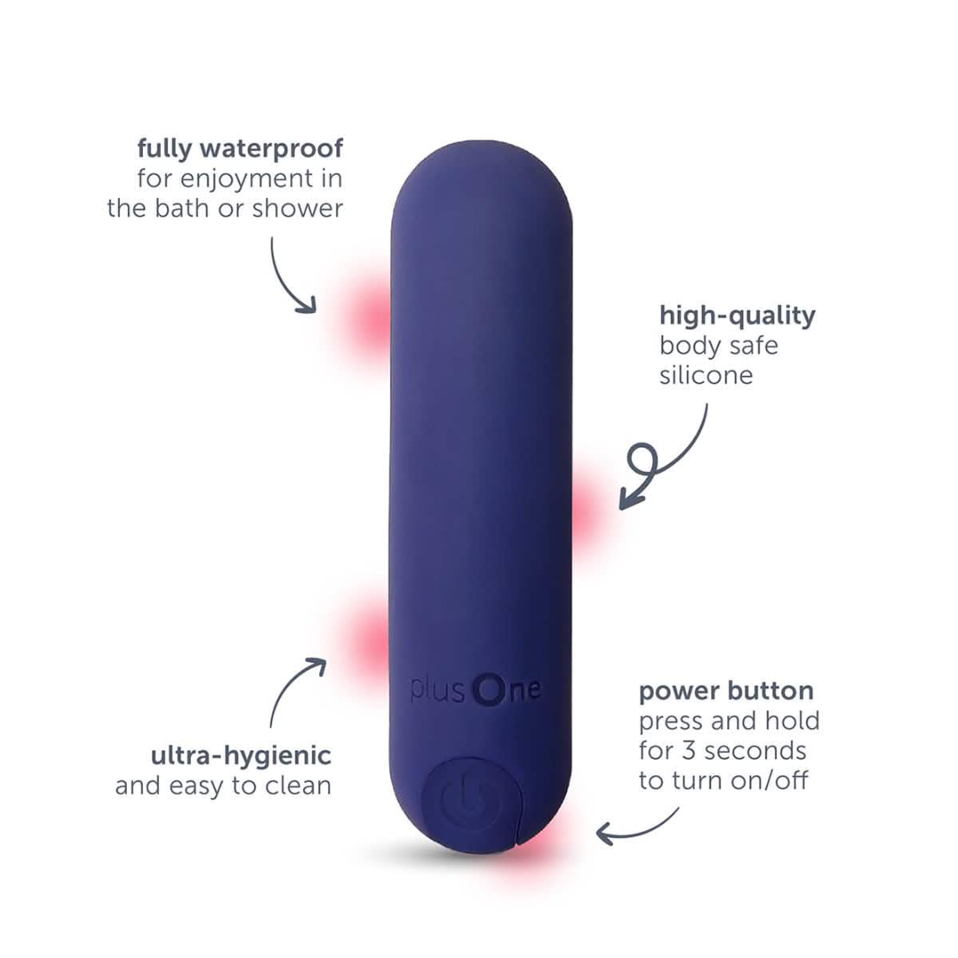 Plus One Vibrating Bullet - Purple