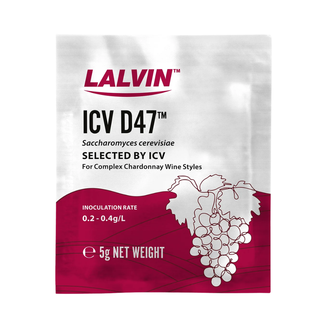 Lalvin ICV D47 Wine Yeast, 5 g / 0.176 oz
