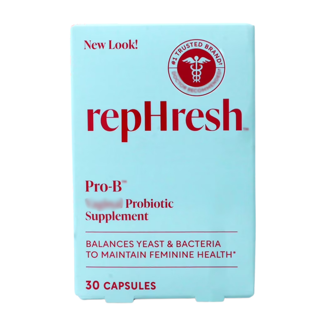 RepHresh Pro-B Probiotic Feminine Supplement, 30 Count