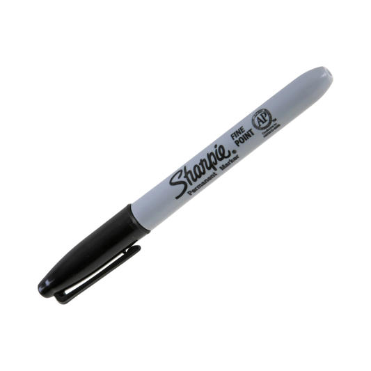 Sharpie Permanent Black Marker Fine Tip, 1 Count