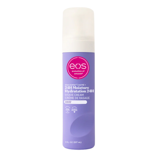 EOS Evolution of Smooth Shea Better 24H Moisture Shave Cream Lavender, 7 oz / 207 ml