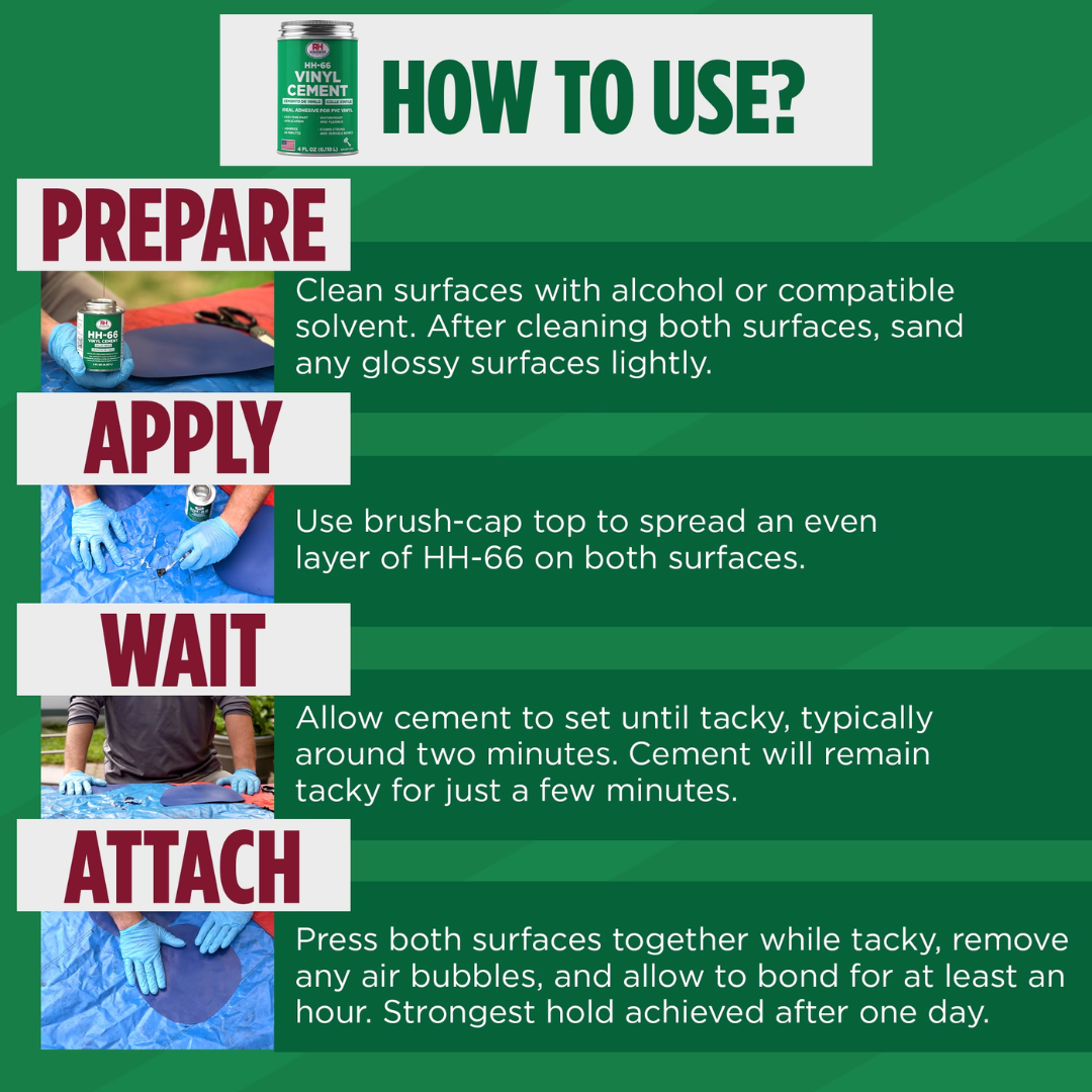 RH Adhesives HH-66 Vinyl Cement Adhesive, 8 oz